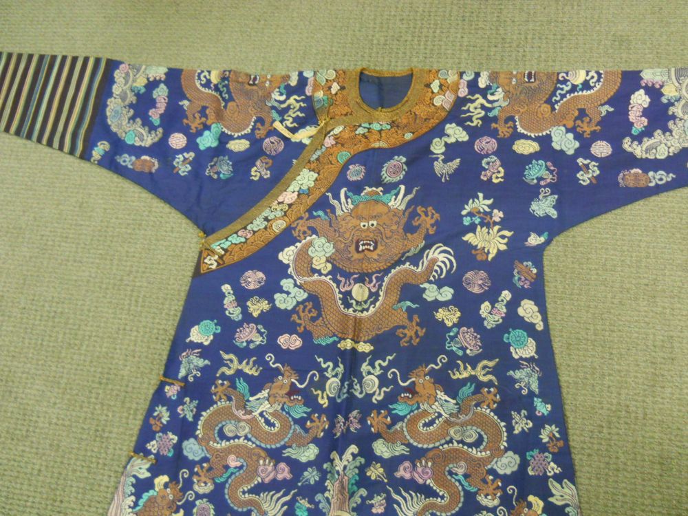 Sold at auction Silk Brocade Semiformal Dragon Robe Auction Number ...