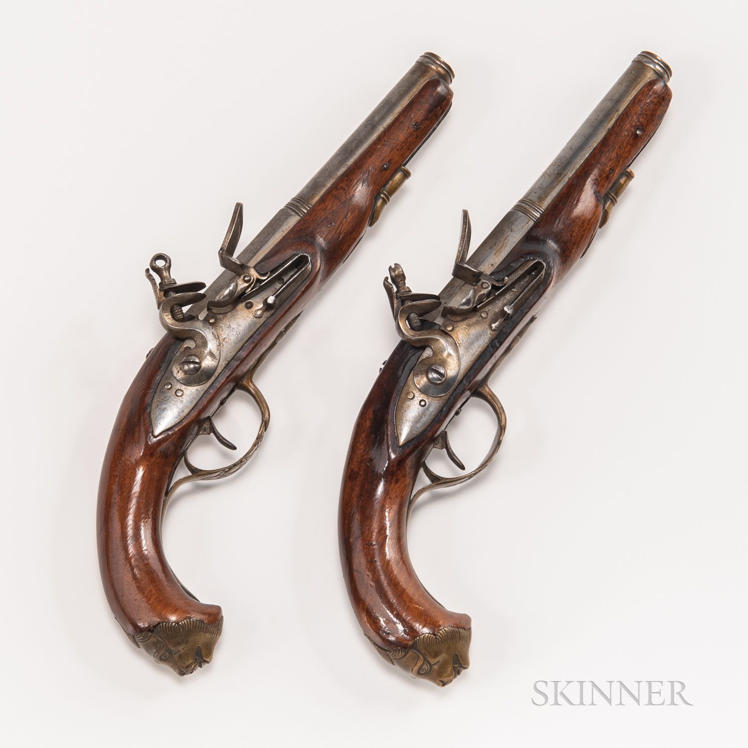 Sold at auction Pair of European Flintlock Pistols Auction Number 3785T Lot  Number 1003