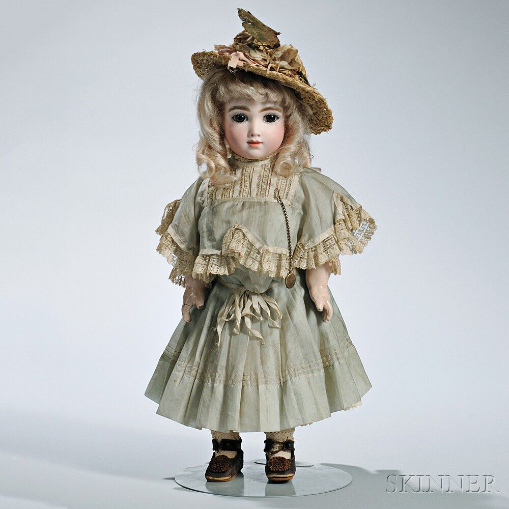 Sold at auction Bébé AT Andre Thuillier Bisque Head Doll Auction 