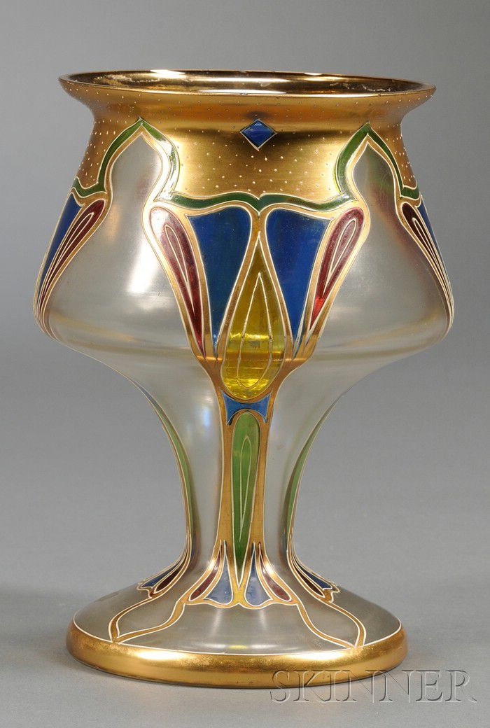 James Miles: Amphora Pottery Art Nouveau Vase, circa 1905 