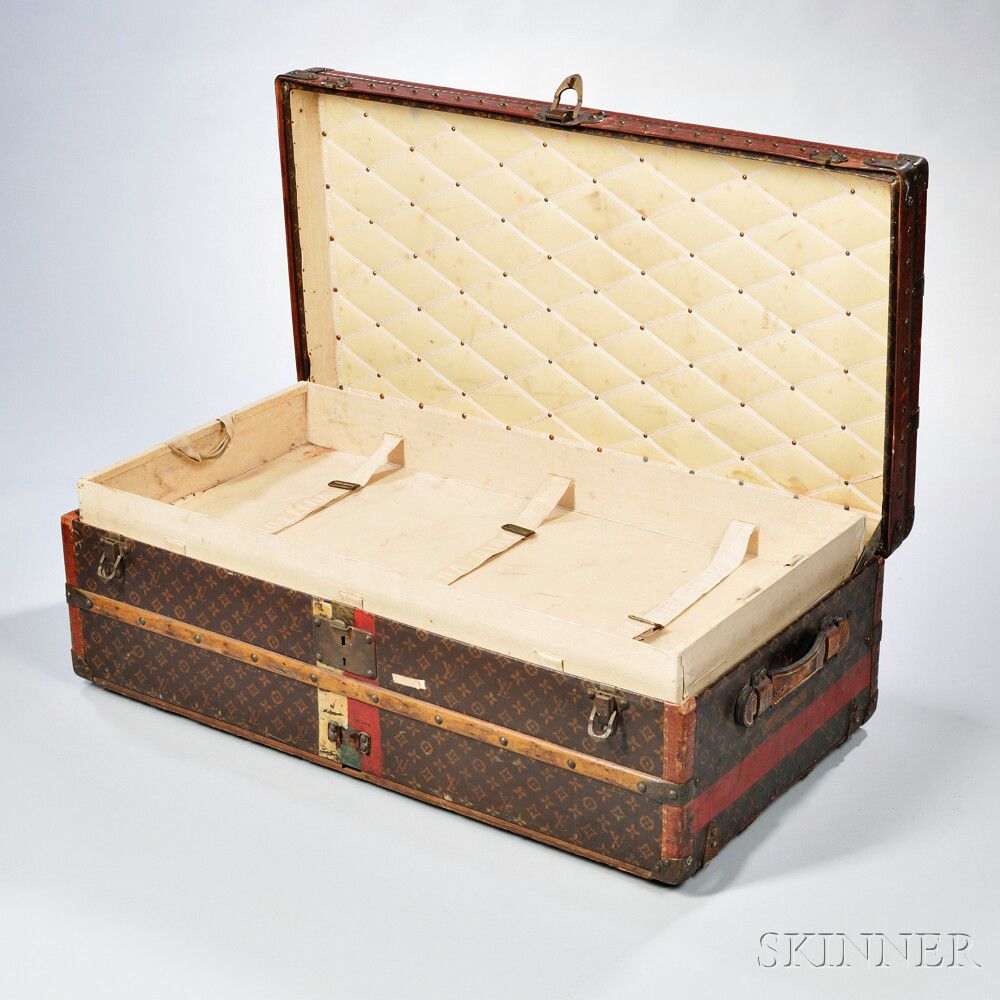Sold at Auction: Miniature Louis Vuitton Steamer Trunk