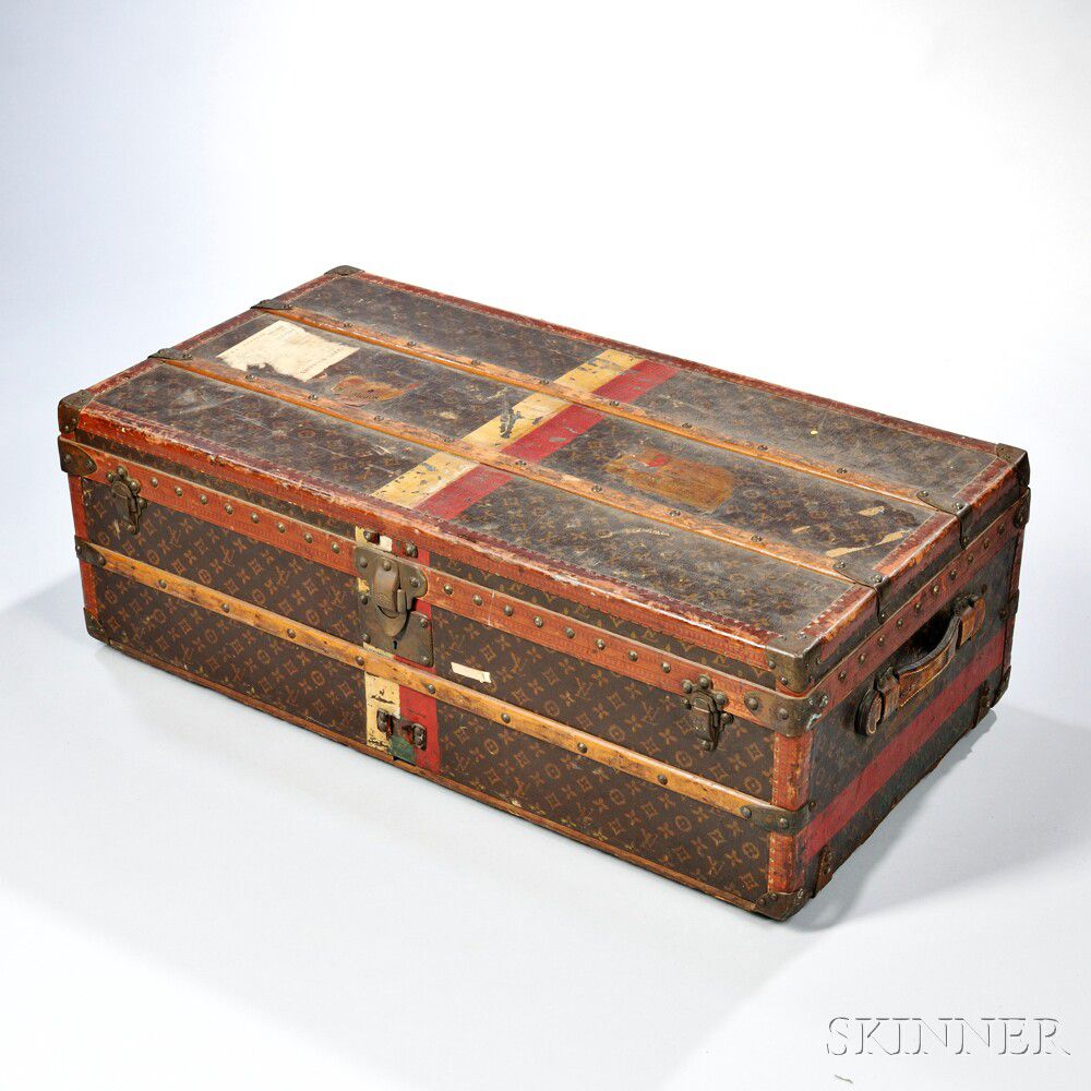 Rare antique Louis Vuitton leather steamer trunk will headline Converse  Auctions' April 23rd sale -- Converse Auctions