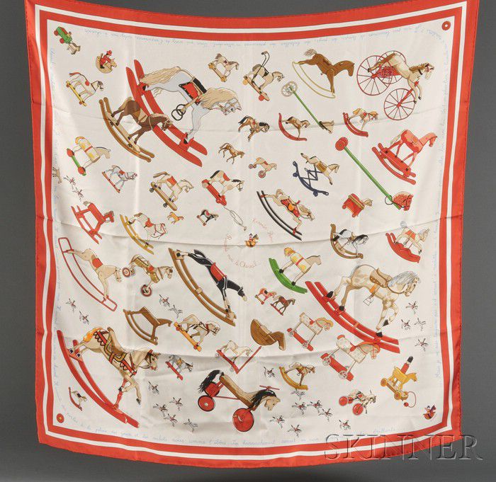 Sold at auction Three Silk Scarves, Hermes Auction Number 2539B Lot ...