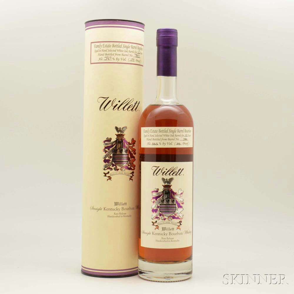 Willett Bourbon 12 Years Old, 1 750ml bottle (ot) | Sale Number 2984T