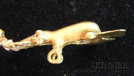 Pre-Columbian Frog Pin Pendant