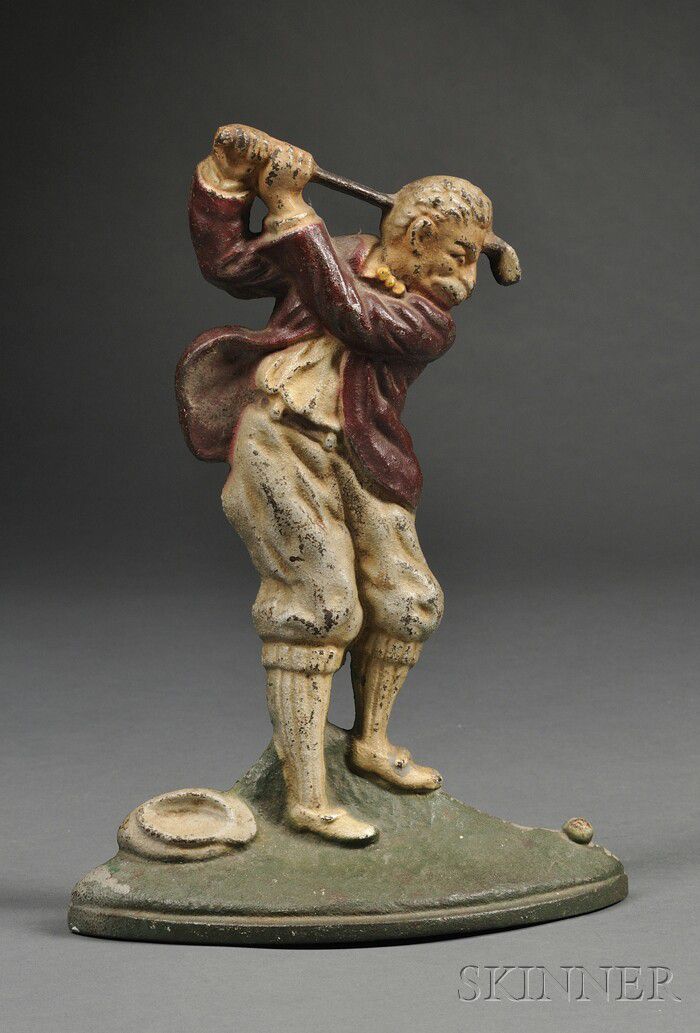 Download Cast Iron Golfer Doorstop | Sale Number 2558M, Lot Number 828 | Skinner Auctioneers