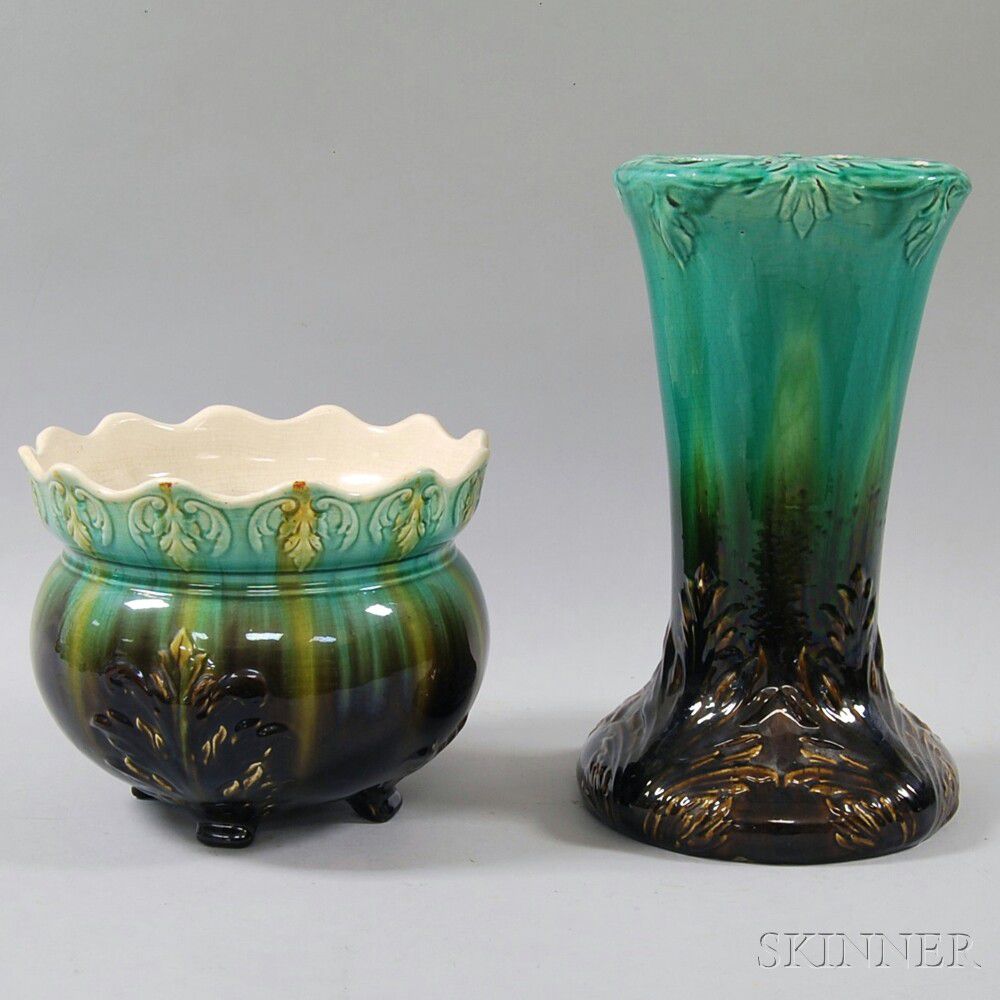 Majolica Planter and Stand | Sale Number 2726M, Lot Number 255