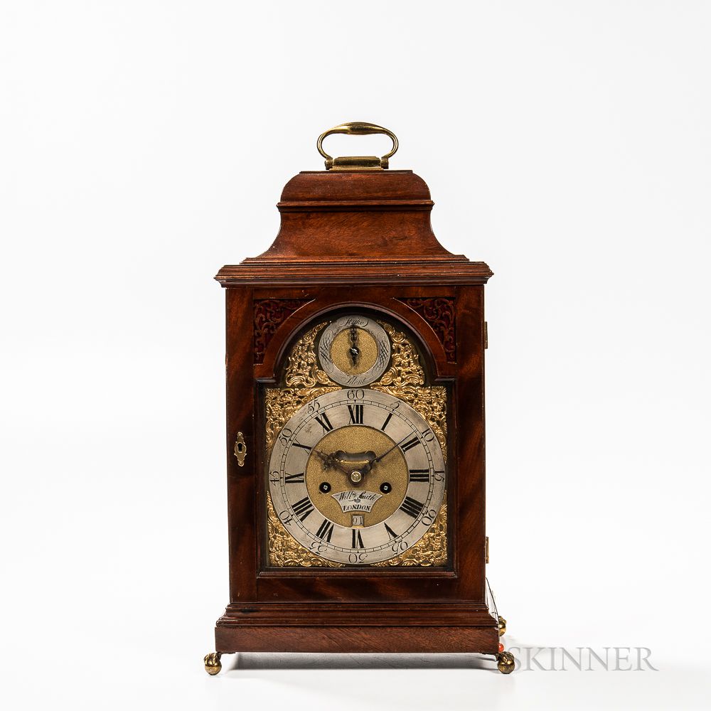 Sold at auction William Smith Mahogany Bracket Clock Auction