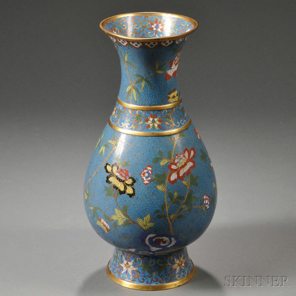 Cloisonne Vase | Sale Number 2701M, Lot Number 656 | Skinner Auctioneers