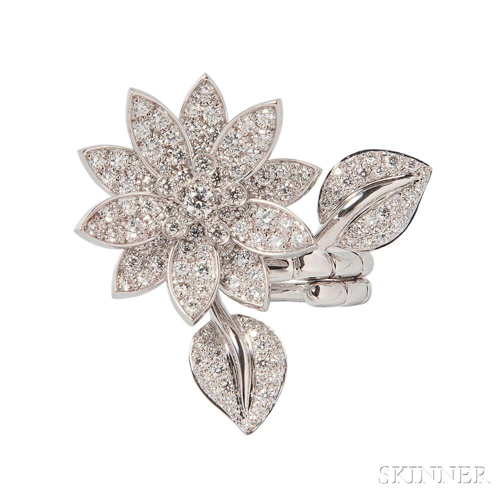 Lotus ring van hot sale cleef & arpels