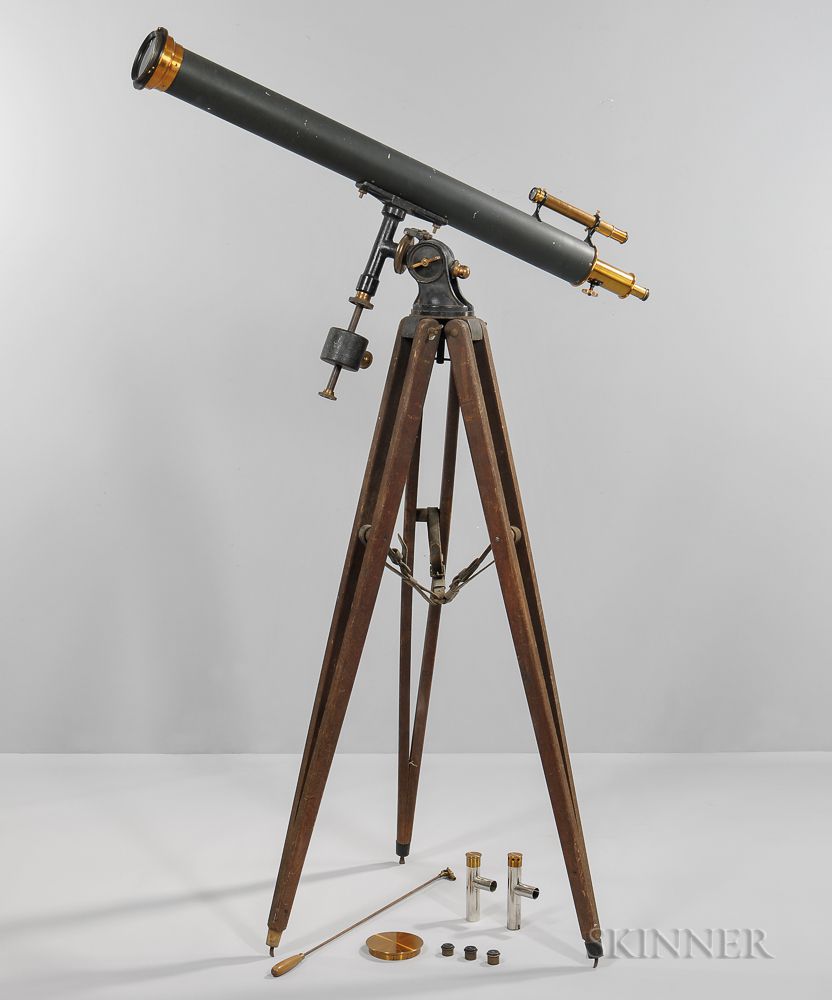 Veilig plak Piraat Sold at auction Alvan Clark & Sons 4-inch Refractor Telescope Auction  Number 3035M Lot Number 428 | Skinner Auctioneers