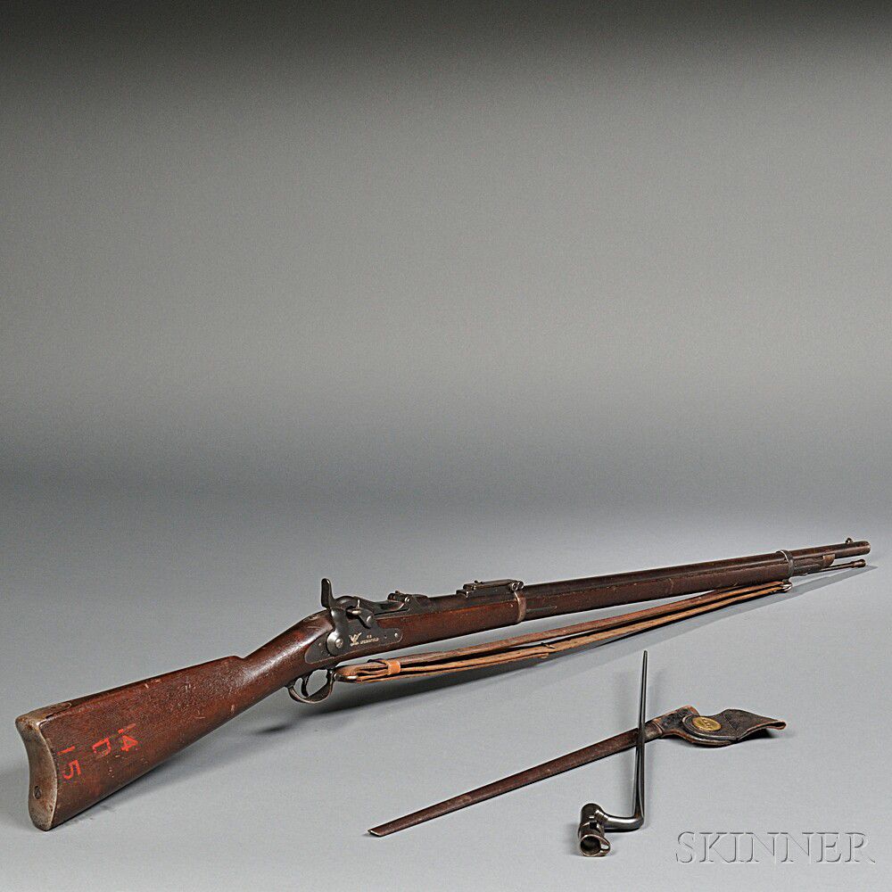 1873 springfield trapdoor rifle with bayonet