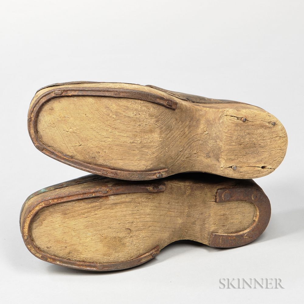 Sold at auction Pair of Confederate Wooden-soled Shoes Auction Number ...