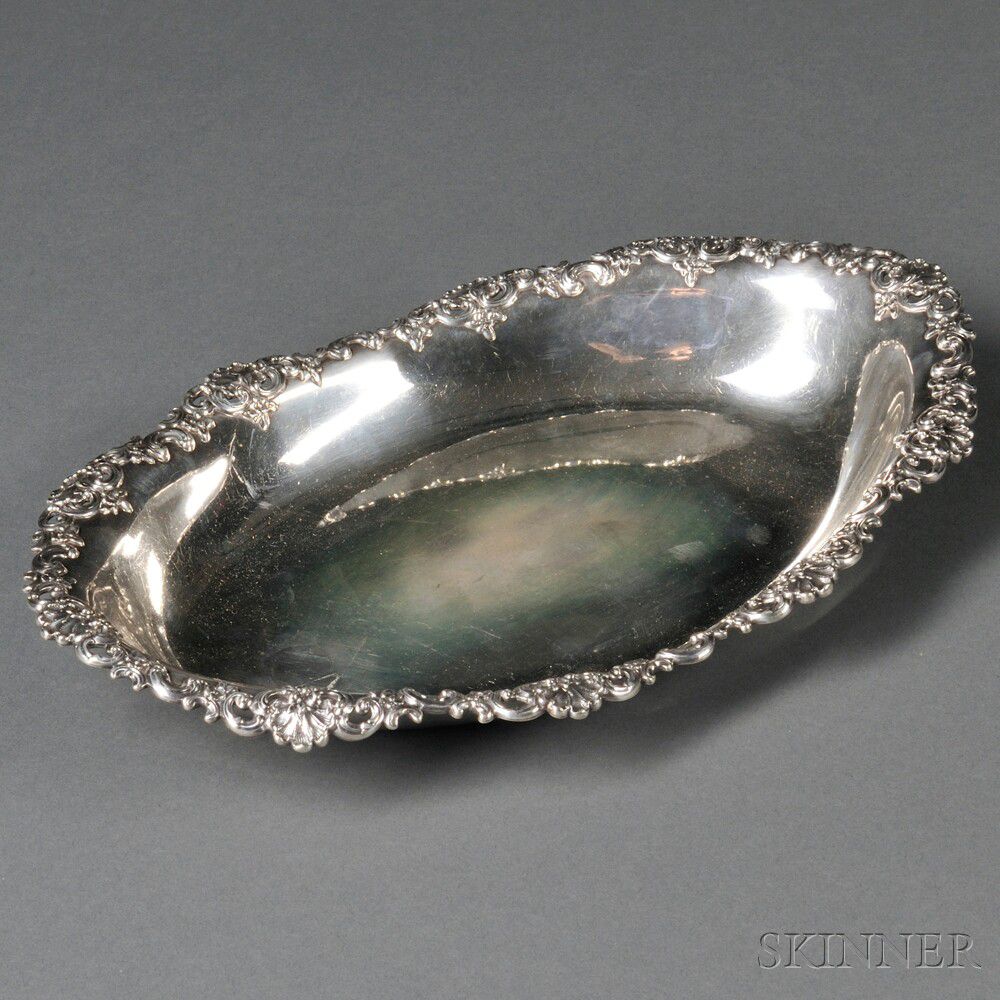 silver bread tray