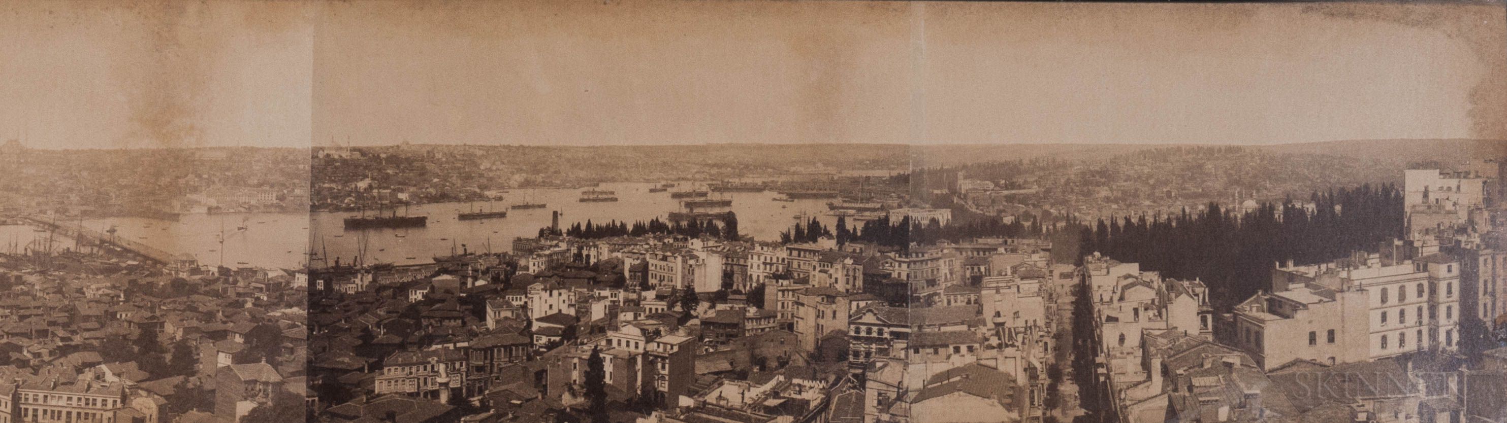 Tirage Albuminé Ancien – Panorama De Constantinople Depuis La Tour Du Galata, Vers 1890