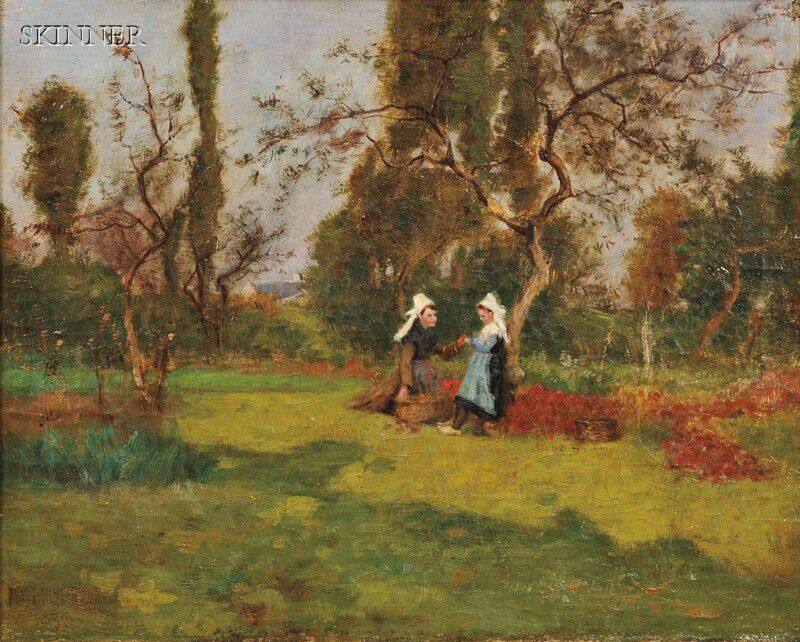 Sold at auction Henry Orne Ryder (American, 1860-1943) In the Orchard ...