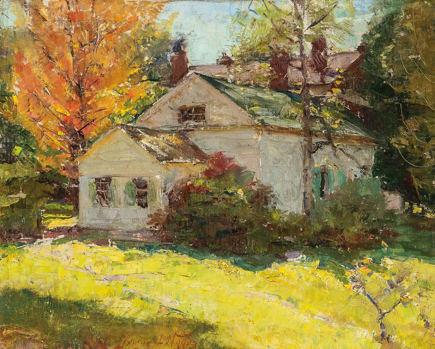 Sold at auction George Loftus Noyes (American, 1864-1954) House in the ...