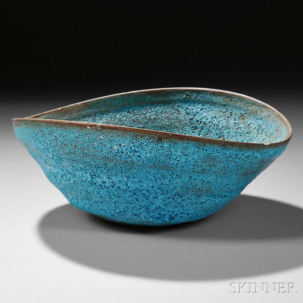 Sold at auction Beatrice Wood 1893 1998 Lava Glaze Pottery Bowl