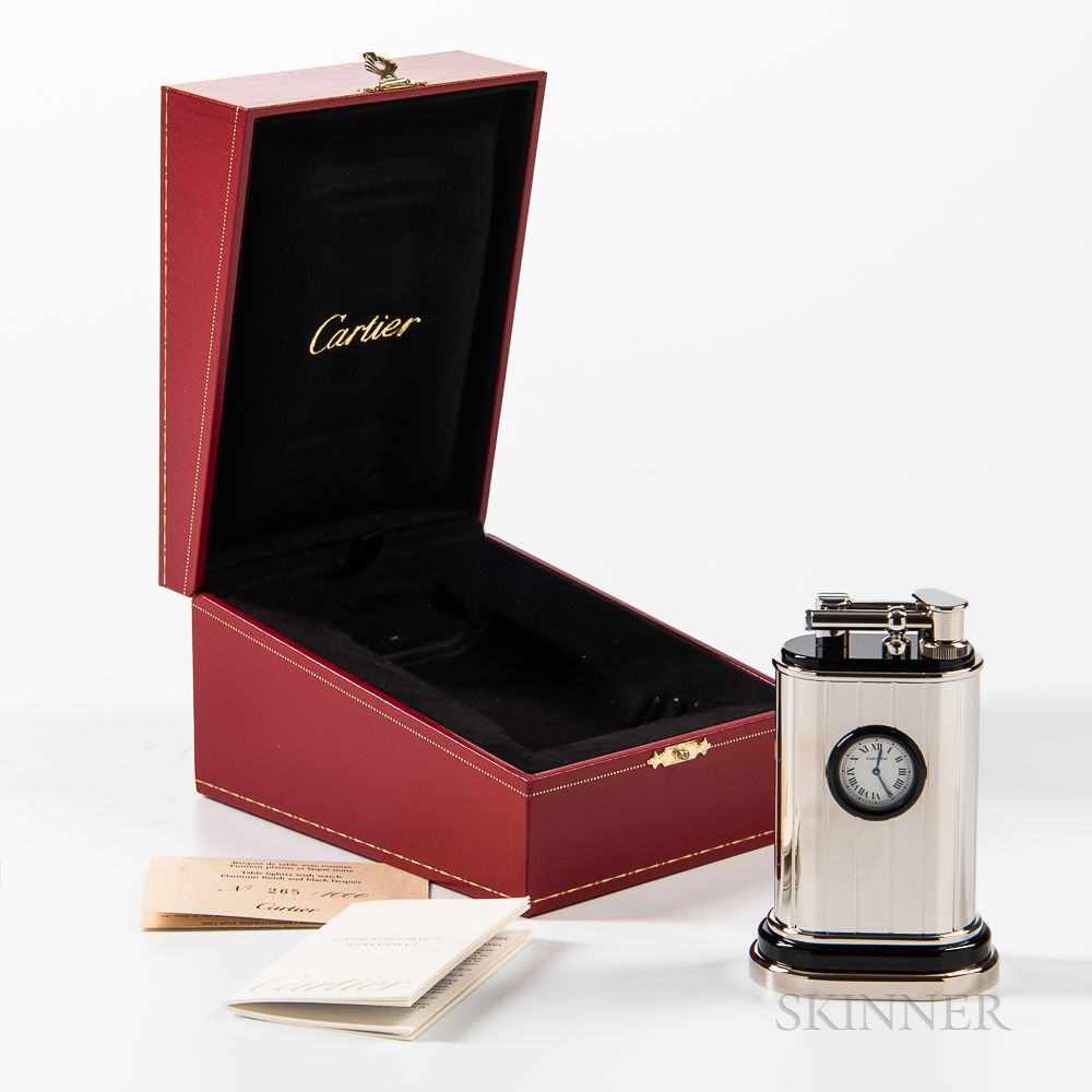 Cartier Limited Edition Table Lighter Watch Auction Number 3595T