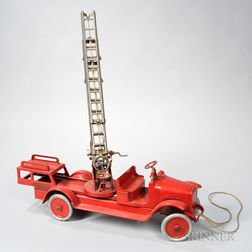 buddy l aerial ladder fire truck