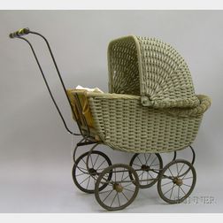 wicker doll carriage prices