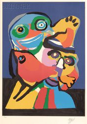 karel appel two figures