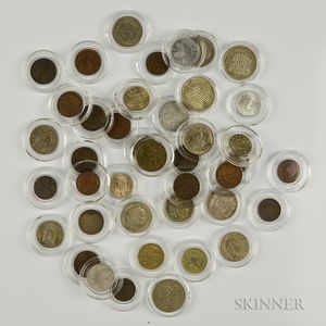 Forty-one Austrian and Hungarian Coins
