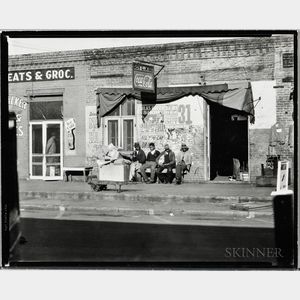 Walker Evans (American, 1903-1975) Sidewalk Scene, Selma, Alabama