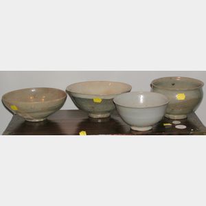 Four Stoneware Bowls