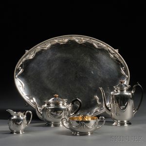 Five-piece Victorian Silver Tea and Coffee Service