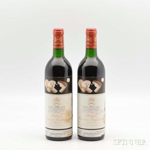 Chateau Mouton Rothschild 1986, 2 bottles