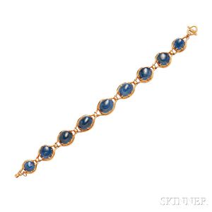 14kt Gold and Sapphire Bracelet