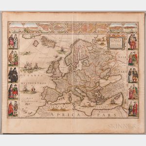 Europe. Willem Blaeu (1571-1638) Europa Recens Descripta a Guilielmo Blaeuw.