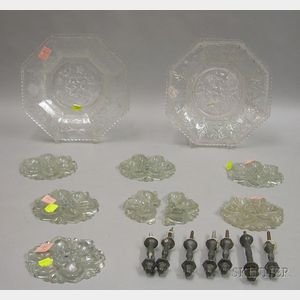 Group of Colorless Pressed Glass