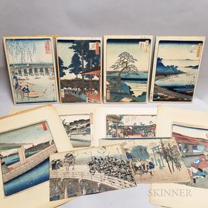 Ten Ukiyo-e Woodblock Prints