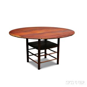 Tiger Maple and Pine Hutch Table