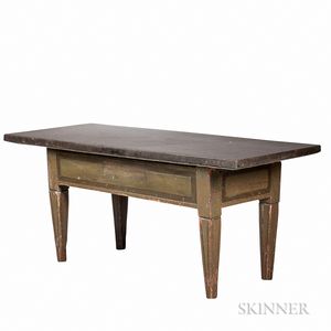Large Marble-top Kitchen Table