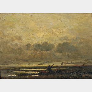 John Joseph Enneking (American, 1841-1916) Morning on the Marshes