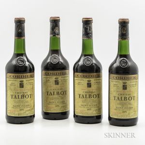 Chateau Talbot 1975, 4 bottles