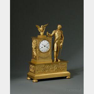 Neoclassical Ormolu French Mantel Clock for the American Market