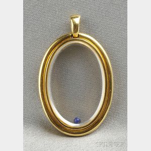 18kt Gold and Crystal Pendant, Cartier