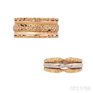 Two 18kt Gold Rings, Federico Buccellati