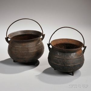 Two Cast Iron Pots