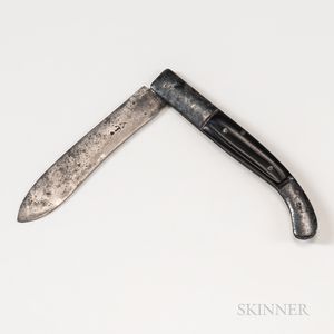 Horn-handled Folding Pocketknife