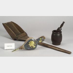 Eight Early Wooden Household Implements