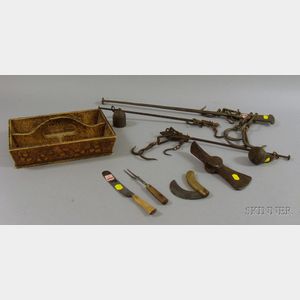 Four 18th and 19th Century Tools and Other Implements and Accessories