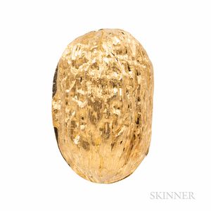 Tiffany & Co. 18kt Gold Walnut-form Box