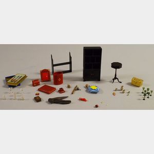 Group of Dollhouse and Toy Miniatures