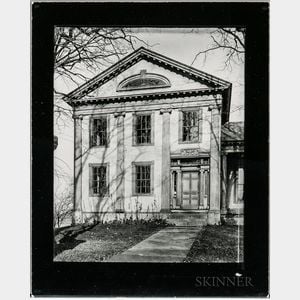 Walker Evans (American, 1903-1975) Greek Revival House with Half-Lunette Window in Full-Façade Gable, Cherry Valley, New York