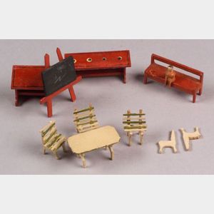 Two Small Sets of Very Miniature Furniture